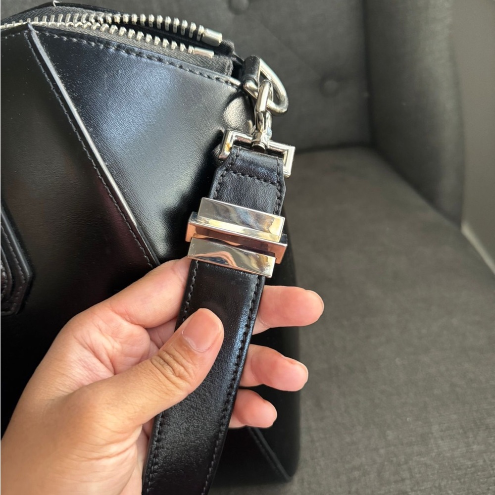 Givenchy Black Leather Satchel - Picture 7 of 16